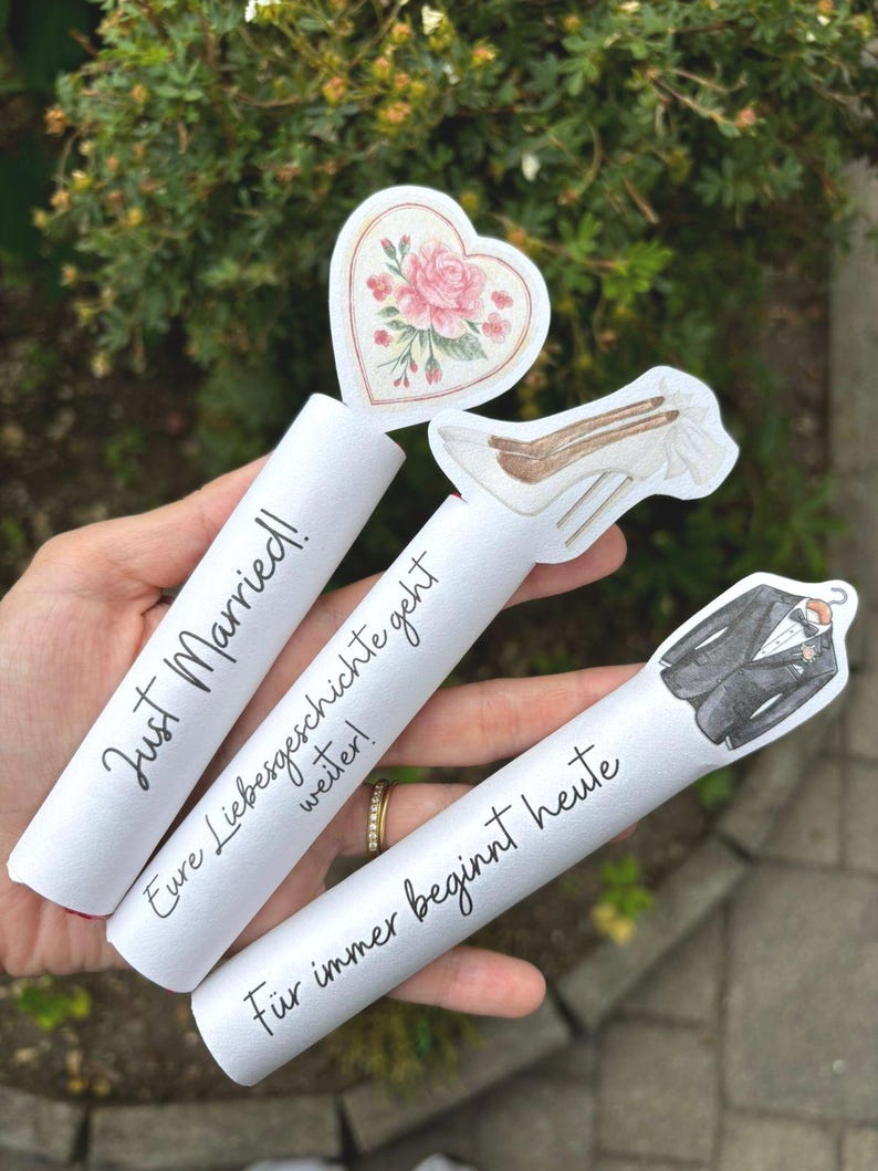 Hochzeitsgeschenk, Duplo Vorlage zur Hochzeit, Druckvorlage zum Ausdrucken, 10er-Duplo Banderolen image 3
