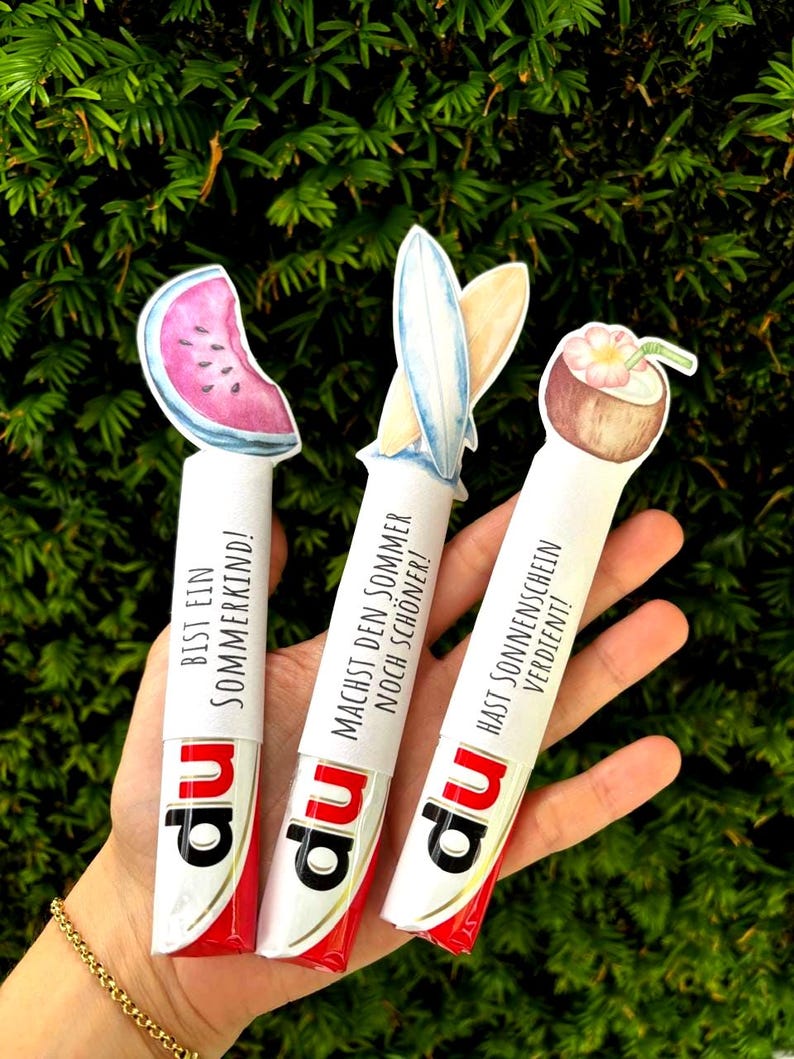 Sommerferien Duplo Vorlage zum Ausdrucken, Geldgeschenk Druckvorlage, Duplo 10er-Packung image 7