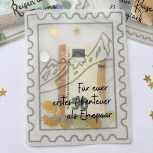 Schüttelkarte Hochzeitsgeschenk, Hochzeit Verpackung für Geld & Gutscheine, Geldgeschenk Vorlage image 4