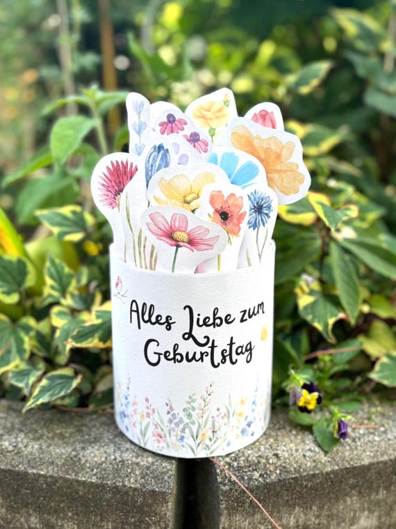 Duplo Blumenstrauß Vorlage zum Ausdrucken, Geburtstag Geschenk, Druckvorlage, Kleinigkeit Mitbringsel, Duplo 18er-Packung