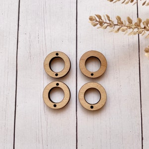 0.75 in hoop with holes- wood findings