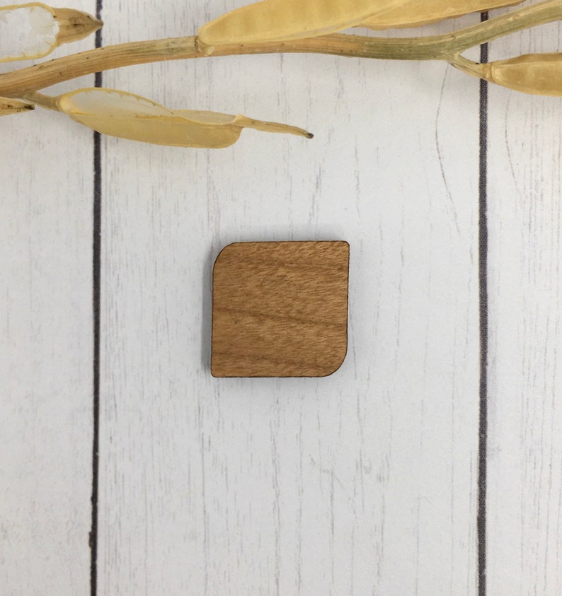 0.60 Inch Square With 2 Rounded Corners Stud Finished Wood Etsy