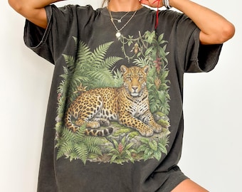 t-shirt vintage Jaguar de la jungle, chemise animaux sauvages et grands félins, haut esthétique nature exotique, cadeau animal Comfort Colors®