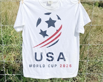 USA Soccer Star World Cup Shirt, Patriotic Football Fan Tee, USA 2026 Sports Graphic Top, Comfort Colors® Soccer Gift