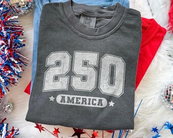 Vintage America 250th Anniversary Shirt, 1776 Born Free Patriotic USA Tee, Independence Day 2026 Top, Comfort Colors® Gift Shirt