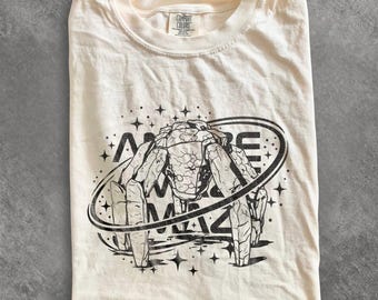 Camiseta Rocky Amaze Space, camiseta gráfica minimalista Project Hail Mary Alien, diseño de arte lineal para amantes de los libros de ciencia ficción, camiseta de regalo Comfort Colors®