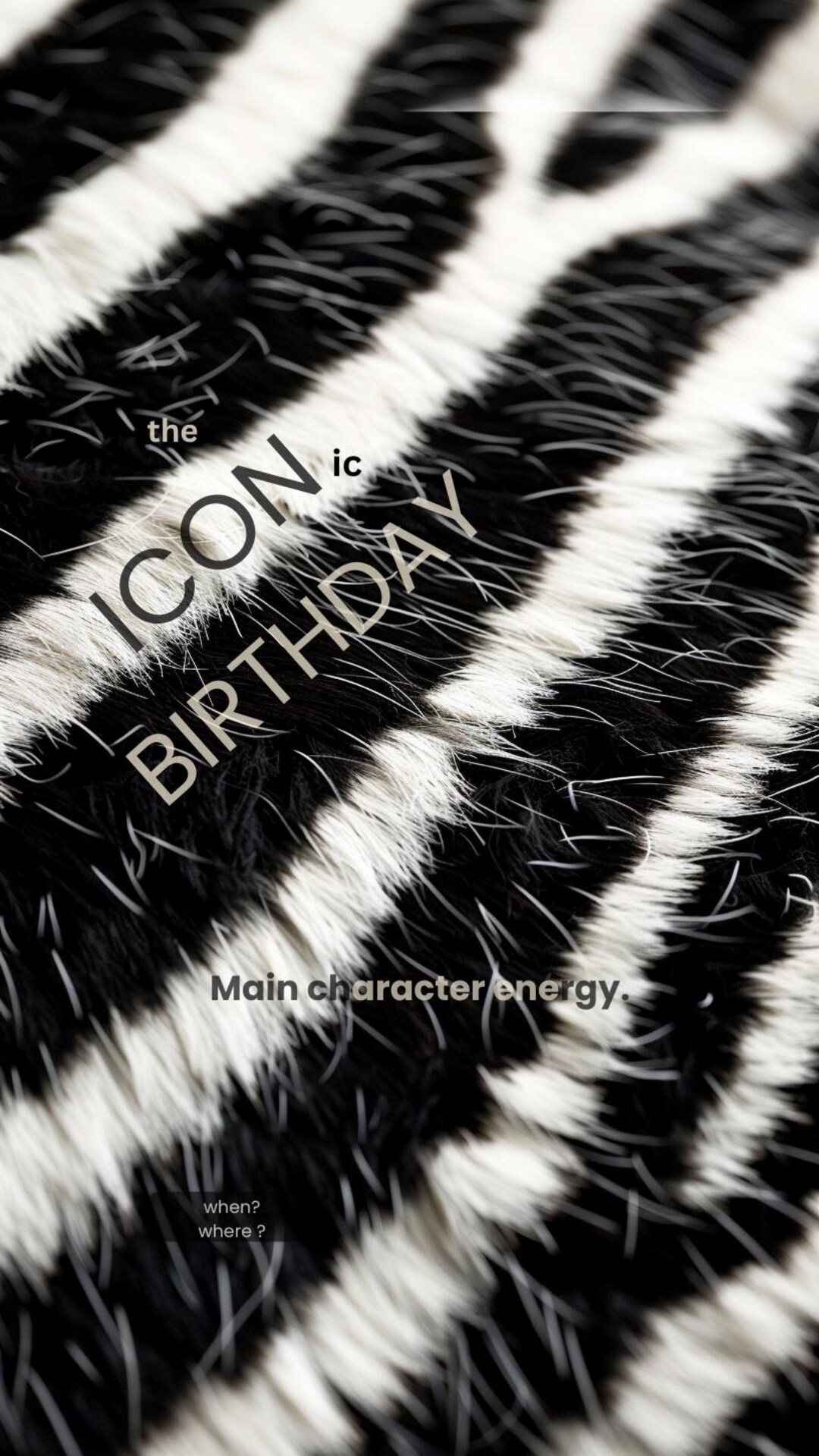 Iconic Birthday Invitation | Fashion Party, Editable Canva Template ...