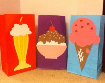 Cute Ice Cream Goody Bags