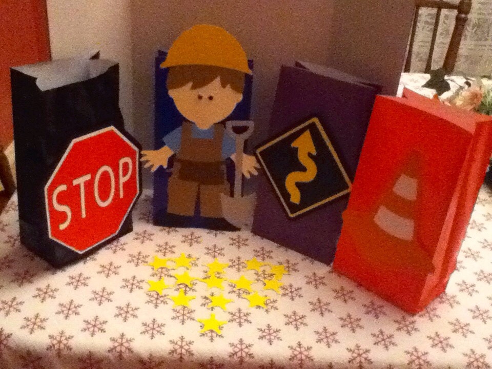 Cute Construction Party Goody Bags Etsy