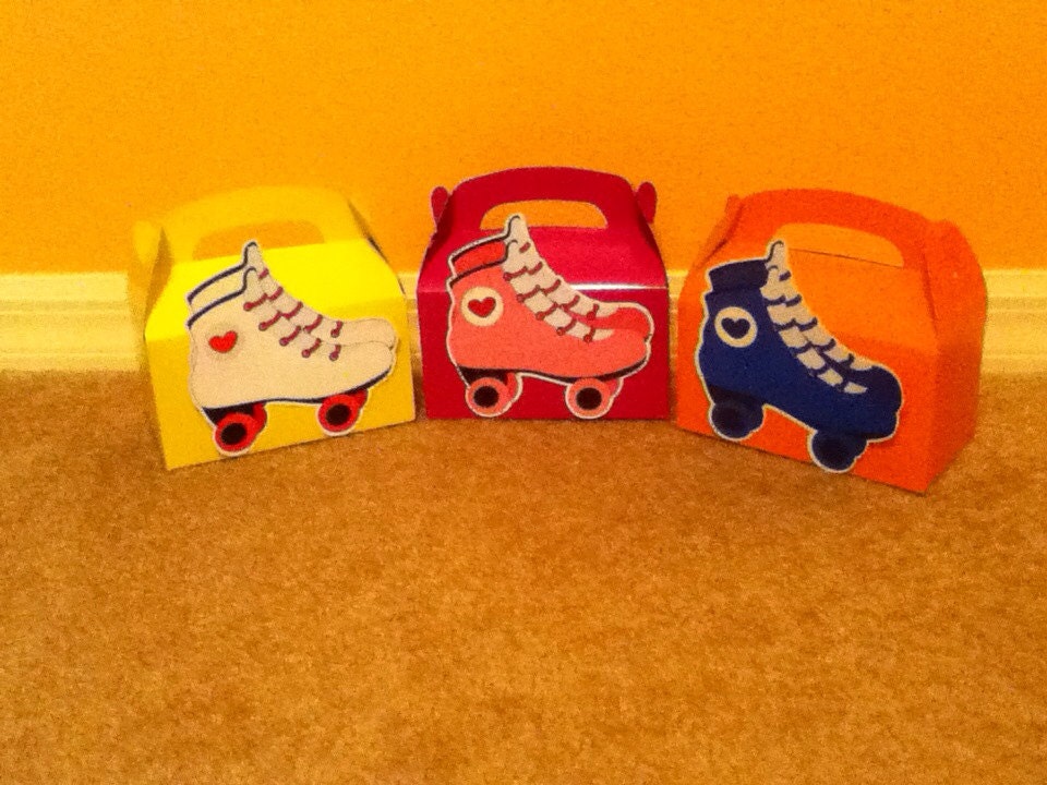 Cute Roller Skate Boxes Set of Five Etsy