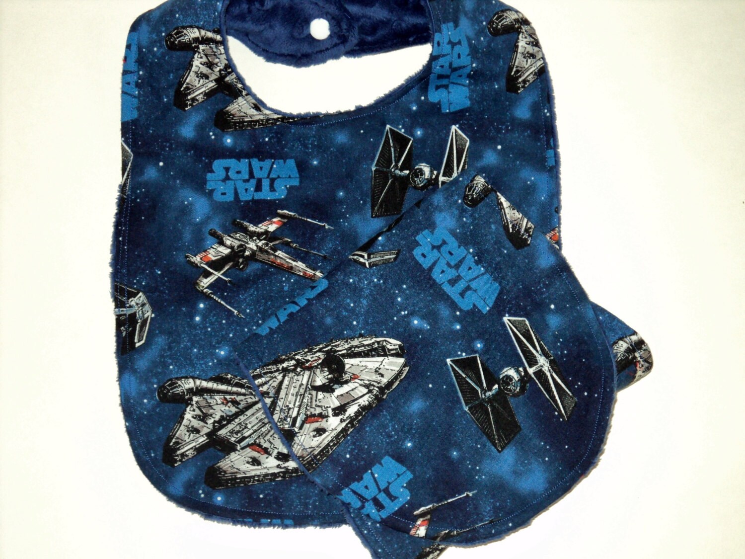 Star Wars Bib And Burp Cloth Set Star Wars Baby Gift Baby Etsy