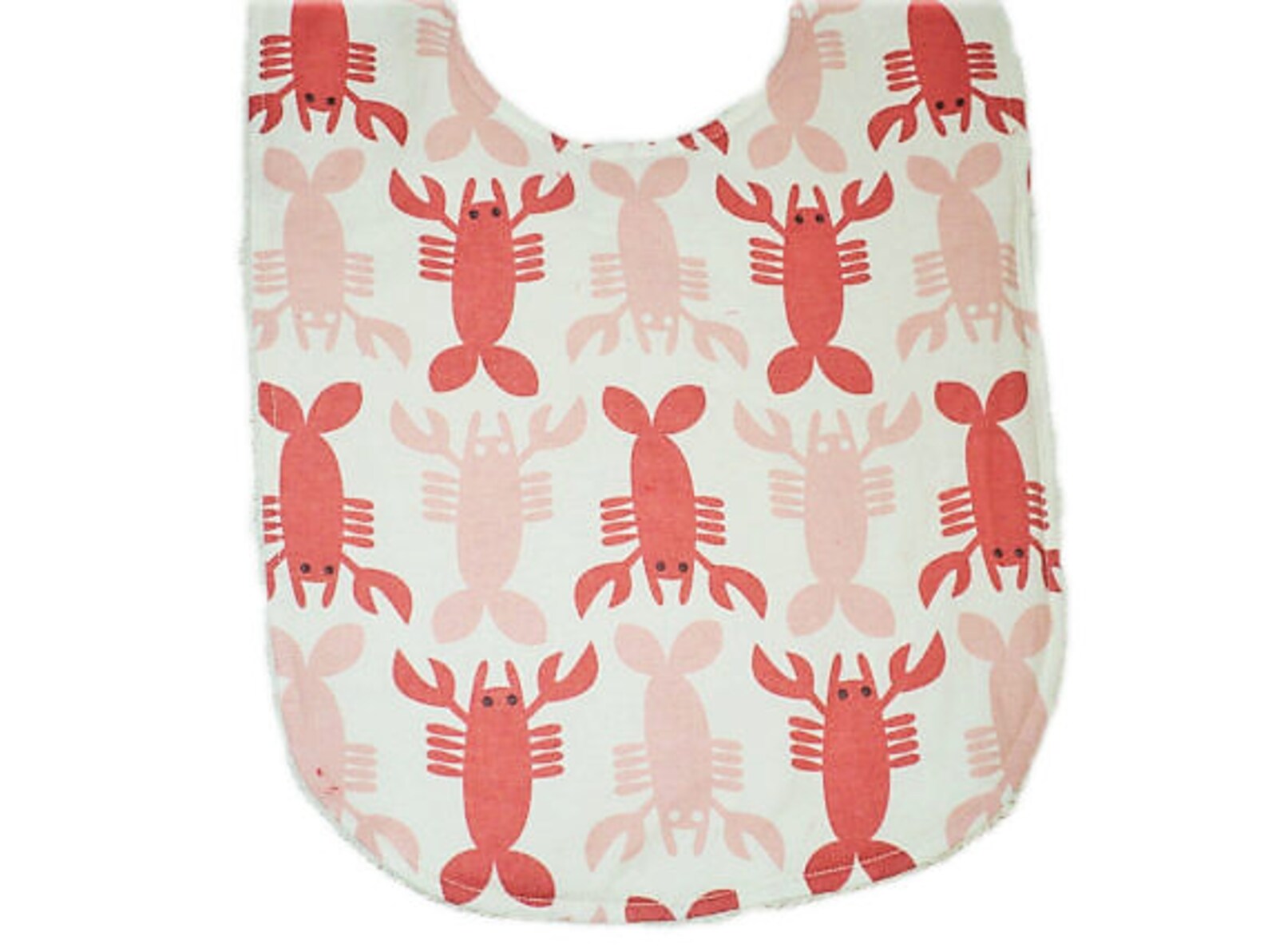 Lobster Bib Baby Girl Bib Baby Toddler Bib Cotton and Minky Etsy