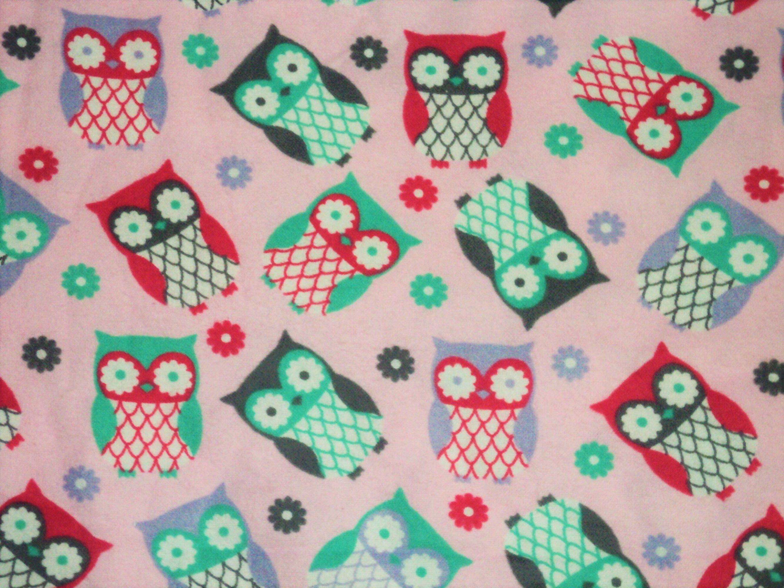 Pink Owl Baby Receiving Blanket: Soft Flannel Swaddle, Woodland Nursery