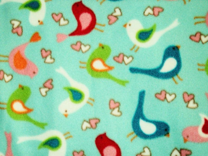 Birthday Gift Sleepover Party Christmas Gift Lounge Pants Birds and Hearts Fleece Pj Pants Toddler Pajama Bottoms Girls Pajama Pants
