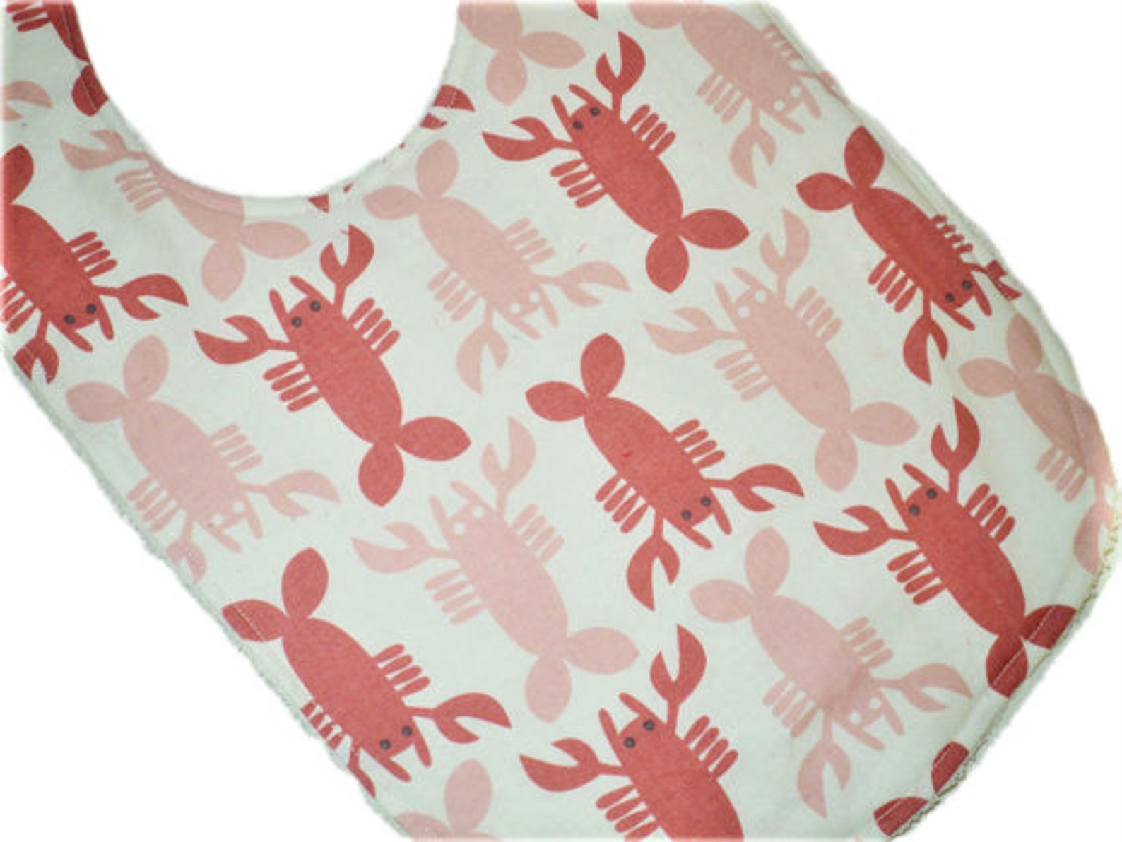 Lobster Bib Baby Girl Bib Baby Toddler Bib Cotton and Minky Etsy