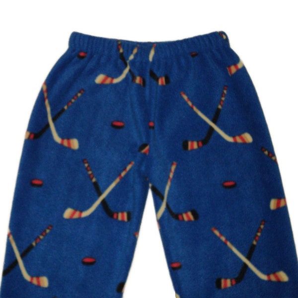 Kids fleece hockey pants Fuzzy bottoms for boy or girl Toddler warm winter pants Sports gift, Birthday gift