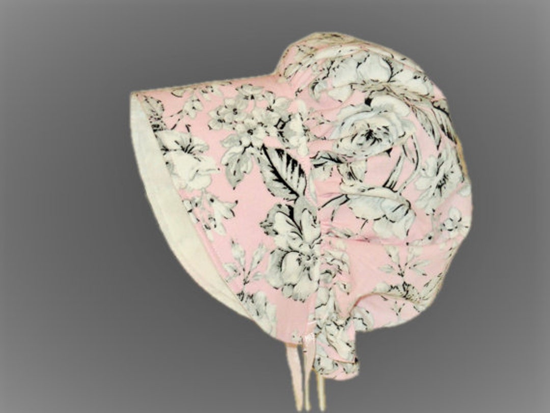 LITTLE A - Perfectly Pink Orella Bow Print Sun Hat - Blossom Pink