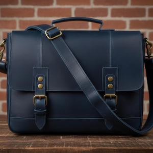 Leather Satchel Pattern PDF | Flap Messenger Bag Template | Zipper Pocket & Strap | A1 A4 Printable DIY