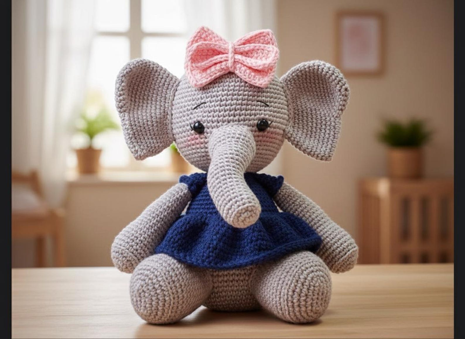 Cute Elephant Amigurumi Crochet Pattern | Little Elephant Doll PDF ...