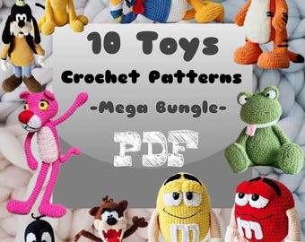 Patrones de crochet Amigurumi / Conjunto / Colección