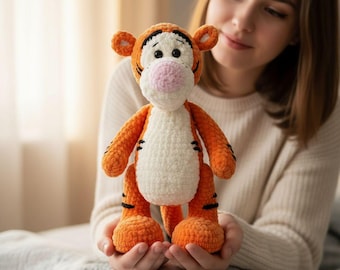Patrón de crochet amigurumi: tigre PDF