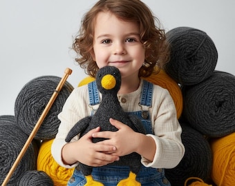 Patrón de punto de ganso. PDF en inglés. Juguete amigurumi hecho a mano.
