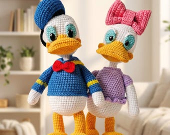 Patrones de amigurumi a crochet: Colección de dos