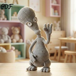 Wzór na szydełko amigurumi: Roger Obcy