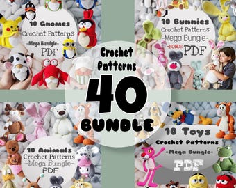 Patrones de crochet Amigurumi / Conjunto / Colección