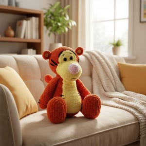 Amigurumi crochet pattern: tiger PDF