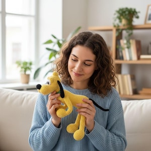 Patrón de amigurumi a crochet: El perro de Pluto (PDF)
