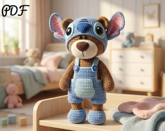 Amigurumi crochet pattern: Clothes for a 27 cm toy PDF