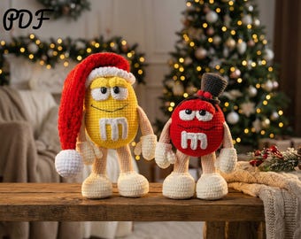 Amigurumi crochet patterns: New Year's collection of two PDF