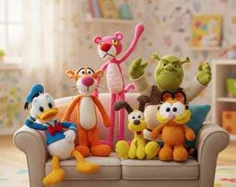 Patrones de crochet Amigurumi / Conjunto / Colección