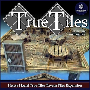 Tavern Tiles, RPG terrain, Roleplaying Gifts, RPG Accessories, Dungeons and Dragons, 3d Printed, True Tiles