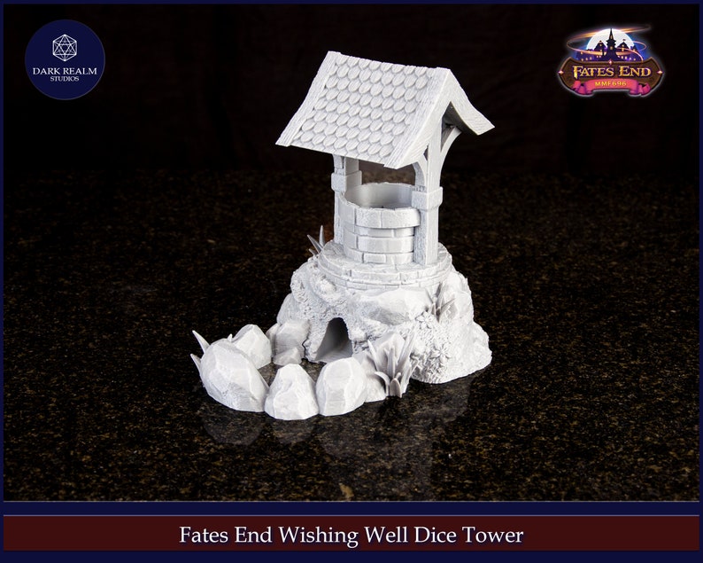Wishing Well Dice Tower, RPG Dice Roller, Roleplaying Gifts, RPG