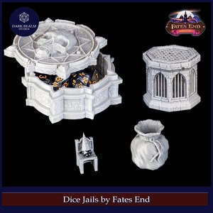 Unruly Dice Jails, dice holder, dnd player gift, D20, dice, dungeons and dragons, Pathfinder