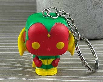 Funko Pocket Pop Vision Keychain Marvel Super Hero Custom Mini Figure Bag Charm Collectible Gift