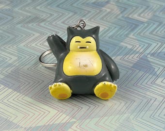Llavero Snorlax Takara Tomy Moncolle MS-19, llavero Pokémon, dije de anime hecho a mano, dije de bolso Kawaii, accesorio de bolso Ita, regalo de jugador.