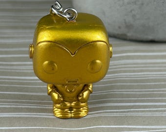 Funko Pocket Pop GOLD Iron Man Keychain Marvel Superhero Vinyl Figure Bag Charm
