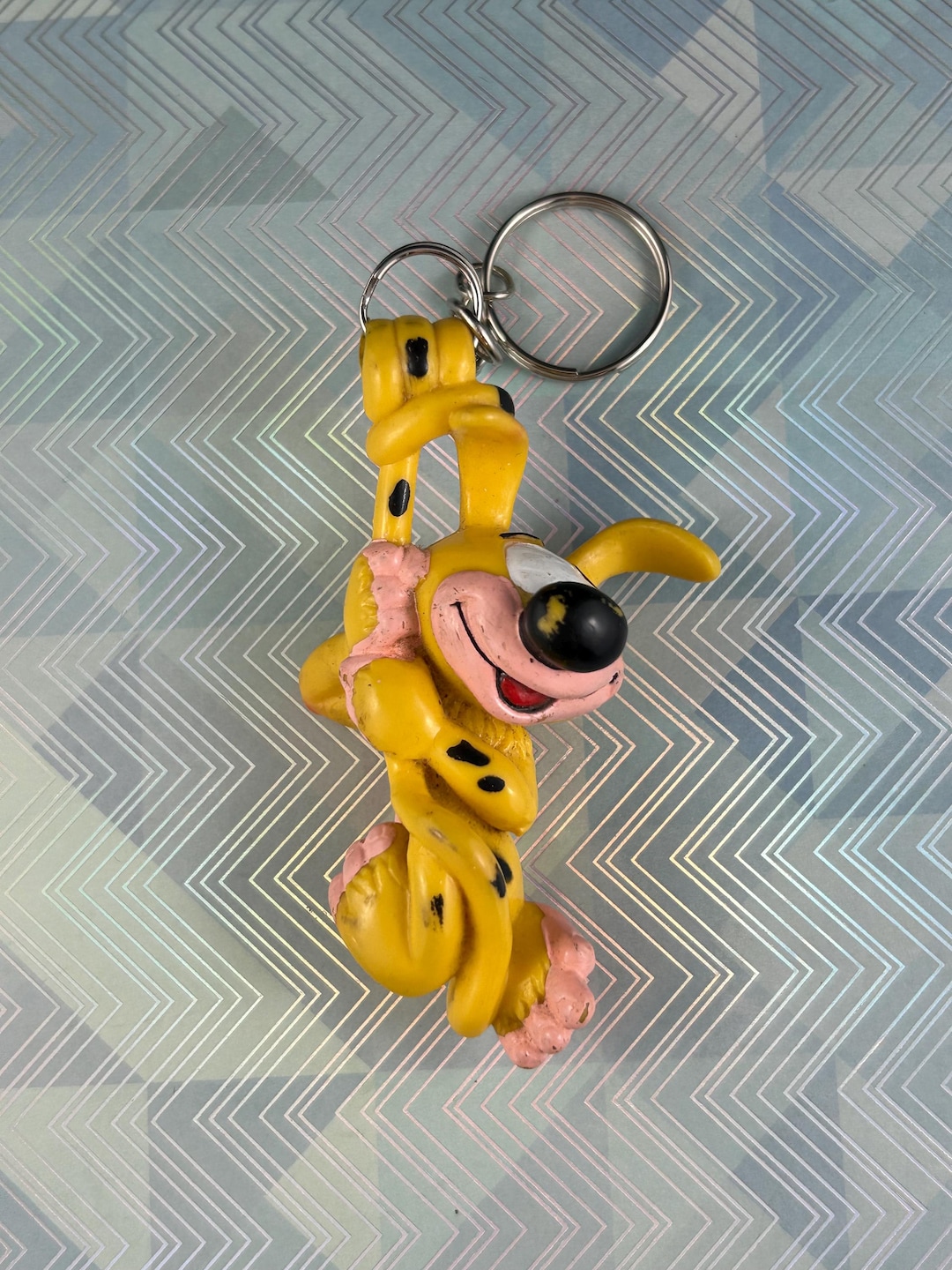 Vintage Marsupilami Keychain Applause Brand 1990s Cartoon Character Key ...
