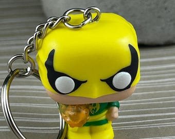 Funko Pocket Pop IRON FIST Keychain, Superhero Mini Figure Backpack Charm, Comic Fan Gift