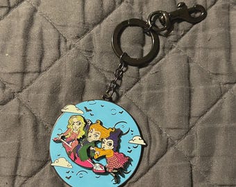 Loungefly Disney Hocus Pocus Flying Sanderson Sisters Sliding Keychain NEW
