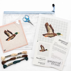 Mallard Duck Needlepoint Kit - Beginner Friendly