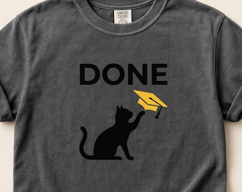 Cat Graduation Shirt 2026, Funny Senior Cat Tee, Class of 2026 Gift, Cute Grad Animal Shirt