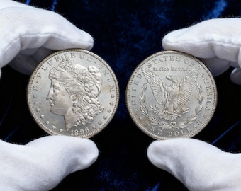 1896-S Morgan Silver Dollar | Authentic US Historical Collectible Rare American Vintage Liberty Coin