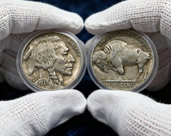 1937-D Three Legged Buffalo Nickel Rare Error US Coin Collectible