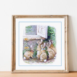 PETER RABBIT Nursery Decor | Beatrix POTTER Prints | Woodland Animals, Bunnies | Digital Download | NU12