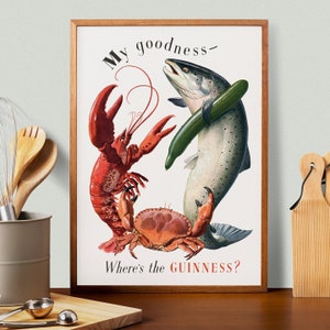 Bier RETRO Wand Kunst | Seltenes DRUCKBARES Poster | Bar & Küchen Dekor | Getränk-Zeichen | Lustige Geschenke | VP28
