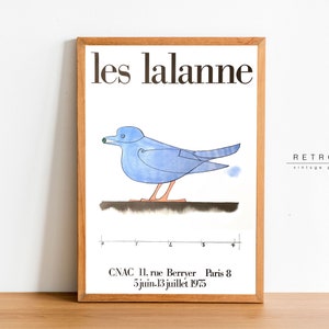 Les Lalanne Blue Bird Print | Printable Wall Art | Les Lalanne Exhibition Poster Mid-Century Modern Art | VP70